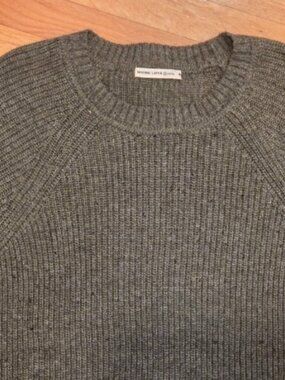 Marine Layer Men's Medium (M) Re-Spun Olive Green Marl Crew Sweater